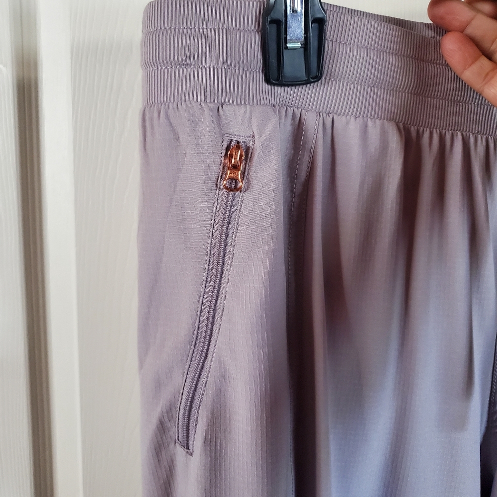 Lightweight Jogger Pants Pull-on Elastic Waist Zip Pockets Drawstring Nylon 2XL - Picture 6 of 11